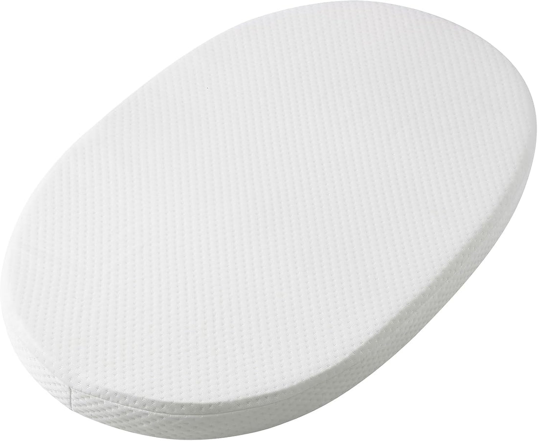 Mecc Ecoh Baby Bassinet Mattress Oval 29"X17"X2"